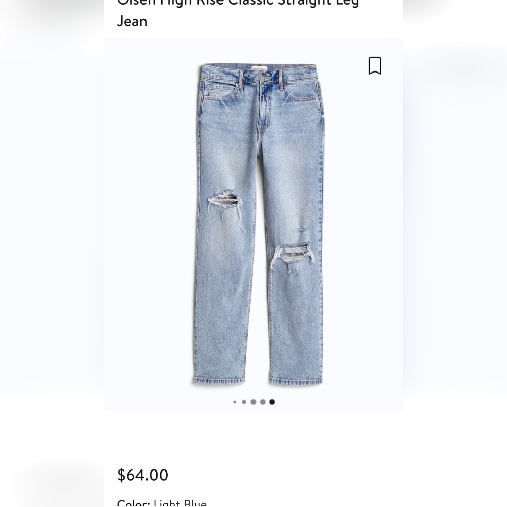 High Rise Classic Straight Leg Jeans